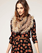 【英国代购】正品ASOS Warehouse Faux Fur Knit Snood