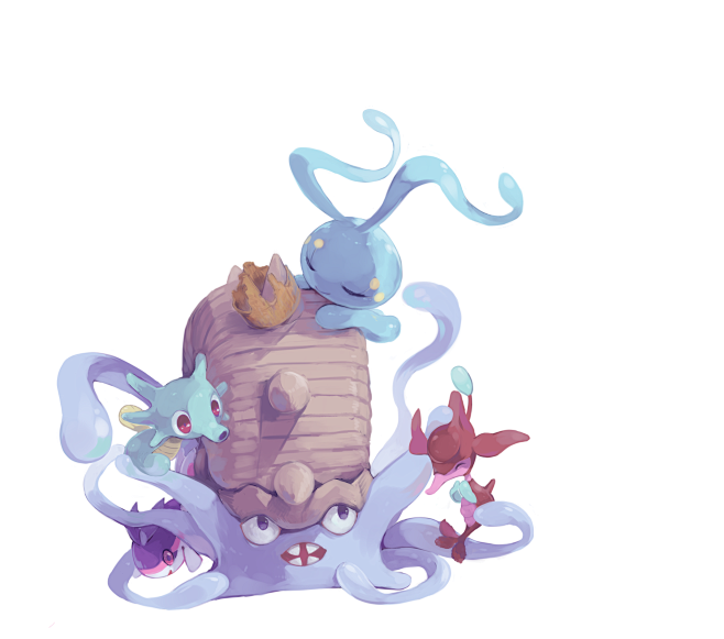 精灵宝可梦墨海马多刺菊石兽p站ひでこ