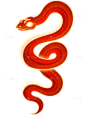 蛇年春节光绘蛇元素