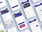 Bingo App UI Kit walktrough typography texi service app texi booking app taxi booking app taxi app ride sharing app ride booking app onboarding screen logo app design ios gradient dribbble debut dribbble dribbbble best car booking app cab booking app andr