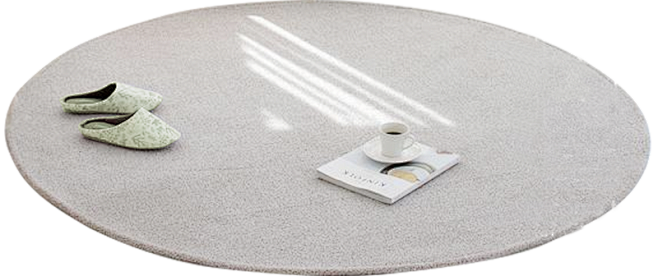 韩国代购纯色圆形地毯卧室客厅茶几毯床边毯...