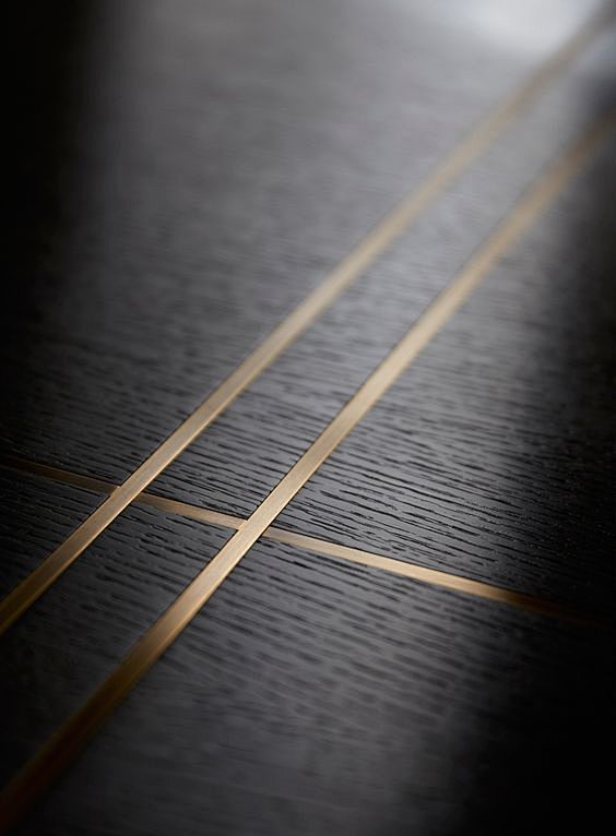 Brass inlay in joine...