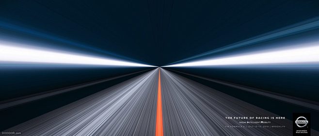 NISSAN尼桑汽车创意海报设计-Daw...