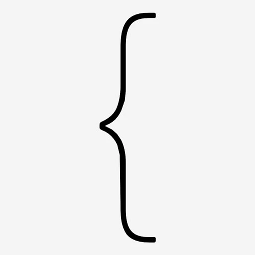 左括号关联合并图标_88ICON https://88icon.com 左括号 关联 合并 左花括号 连接 组 花括号 细括号-花瓣网