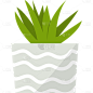 扁平套系素材-植物建筑