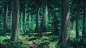 Anime 3840x2160 Studio Ghibli forest clearing forest landscape oak nature