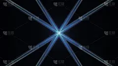 美丽的设计师绘制插图与射线和黑色的背景