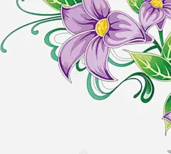 牵牛花美容名片 创意素材