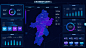 大数据可视化大屏端界面