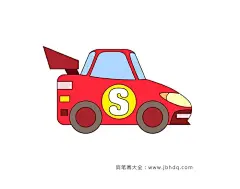 拉力赛赛车简笔画