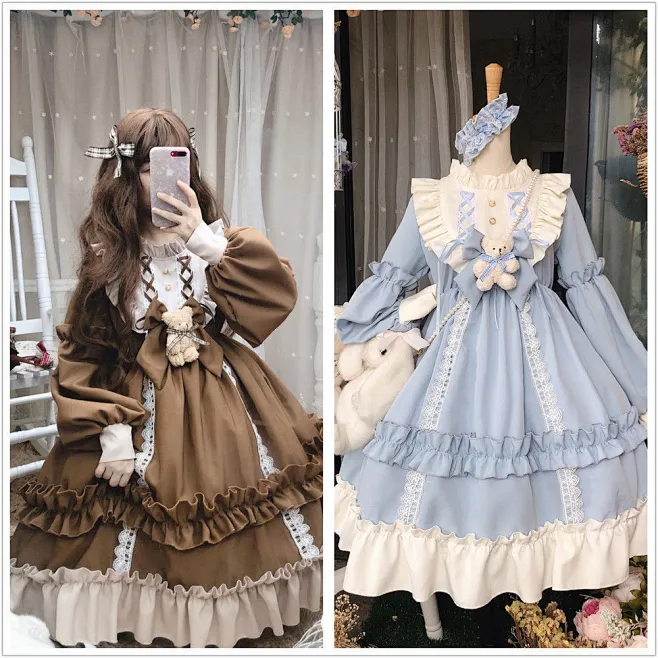洛丽塔裙子全套洋装lolita萝莉塔日常衣服正版花嫁小学生连衣裙-淘宝网-花瓣网