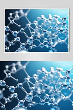 AI数字艺术医美液体泡泡分子3d医疗模型