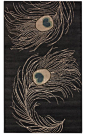 peacock rug: 