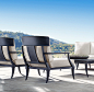 Klismos Luxe Lounge Chair : RH's Klismos Luxe Lounge Chair:STOCKED ITEMS READY FOR DELIVERYIN 3-10 DAYS IN MOST AREAS
A modern interpretation of the 5th-century BC Greek Klismos design, hand constructed of enduring cast aluminum. Distinguished by graceful