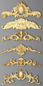 cartouches set 7 3d model max obj fbx stl mtl 3
