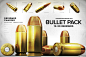 Free 3D Bullet Renders Pack on Behance