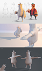 Truck driver, Aleksandr Hade : My first experience in low poly characters