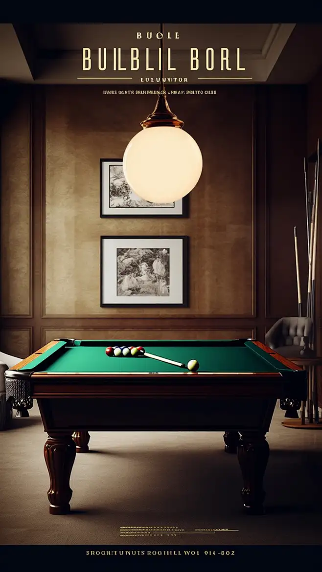 sistercai_One_billiard_hall_poster_discount_light_luxury_style_506b192d ...