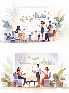 今晚不加班一键出B端扁平风商业插画_3_乒乒乓乓拍拍拍（有课）_来自小红书网页版