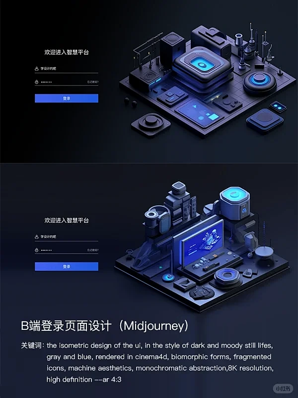 B端登录页 - 小红书搜索