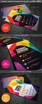 Colorful Geometry Business Card - GraphicRiver Item for Sale