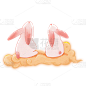 中国风插画-兔子
