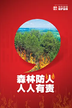 消防安全宣传日灭火救火119消防员海报