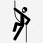 攀岩绳索登山者图标 icon 标识 标志 UI图标 设计图片 免费下载 页面网页 平面电商 创意素材