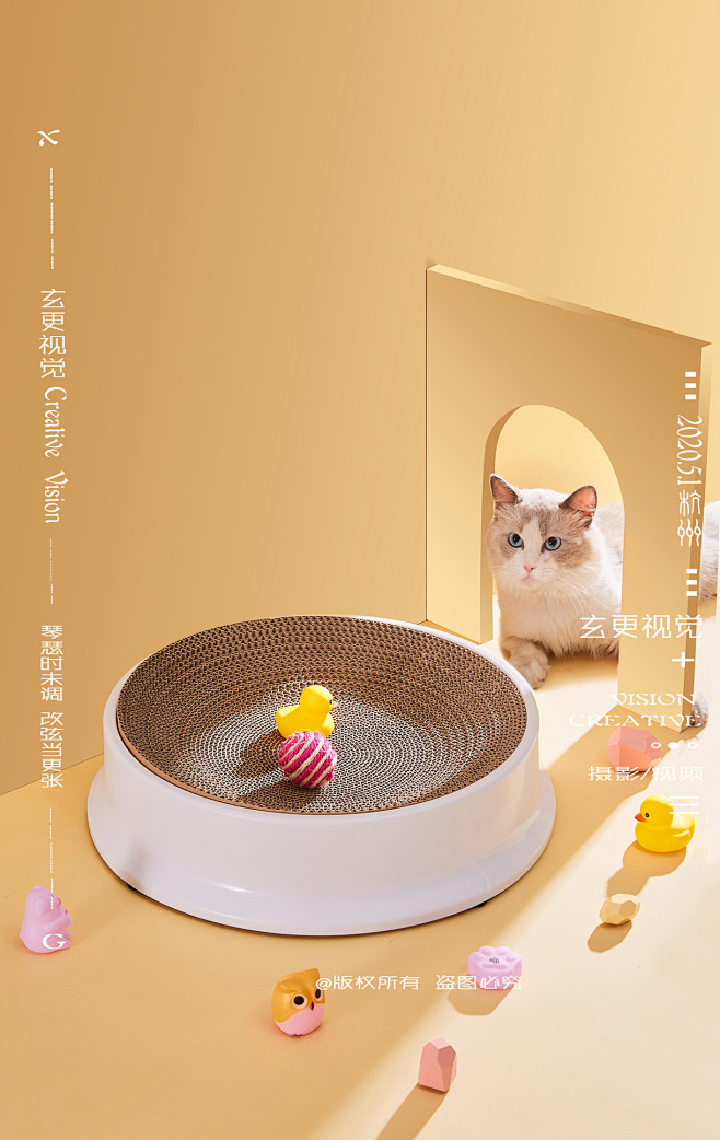 宠物用品 猫爪盆 产品摄影  宠物摄影 ...