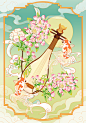 传统乐器花卉-古田路9号-品牌创意/版权保护平台