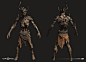 Draugr, Zac Berry : I was able to work on some of the Draugr enemies for God of War.  Big thanks to Dela Longfish, Raf Grassetti, and the rest of the team at Santa Monica Studio.  I was responsible for sculpting, low-rez, and texturing, and some fun addit