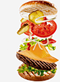 堡网团爆米花鸡腿饮品薯条汉堡 免抠png 设计图片 免费下载 页面网页 平面电商 创意素材