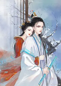 手绘古风人物系列-一双... 古装情侣&amp;美人背影 &amp; 古风美人&amp;手绘情侣头像&amp;古风场景&amp;古风意境&amp;古风手绘&amp;古风风景&amp;唯美古风&amp;一生一世一双人...(1000×1406)