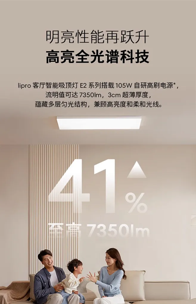 lipro超薄客厅灯现代简约全光谱智能吸顶灯全屋护眼灯E2HomeKit版-tmall.com天猫-花瓣网