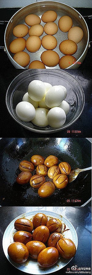 【比香巴佬蛋还要好吃的蛋】材料:鸡蛋，白...