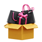 Shopping Box  3D Icon