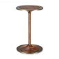 【边几】 FABIO范 STINE WOOD coffee table茶几 胡桃木+铜 φ350*H560 mm FF15-0502350-WNT -BDHOME家居网