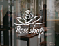 #Rose_shop تصميم شعار لمتجر بيع الازهار و الورد