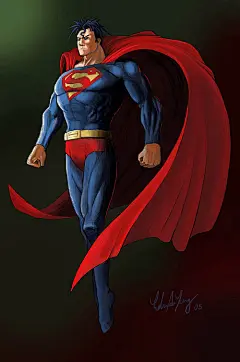 超人插画作品欣赏