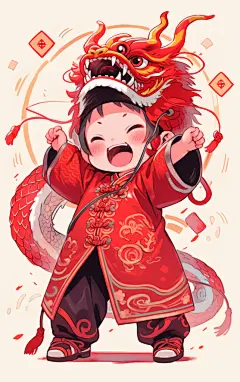 可爱卡通龙宝宝元素素材图片