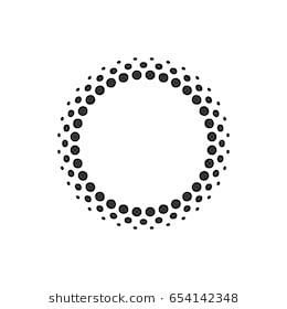 Abstract circular ha...