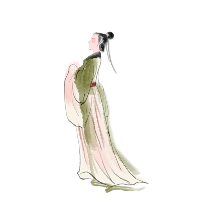 古代诗人李白杜甫白居易png 免抠素材