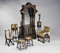 Carlo Bugatti furniture is not as universally celebrated as his son’s automobiles, but they are treasured by the cognoscenti.