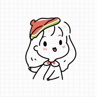 可爱简笔画情侣头像