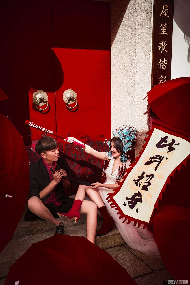 阿木在拍照的婚纱摄影作品《古风》