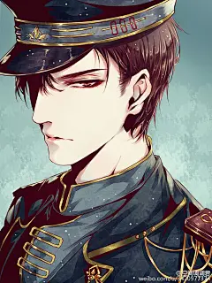 现代手绘美男 空调调调君/绘