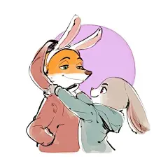 疯狂动物城 迪士尼 电影 朱迪 尼克 同人图