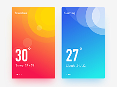 Amin-Library采集到天气界面设计
