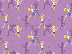尊巴,舞蹈,背景,女孩,二进制码,金色头发,壁纸,身体活动,体操,有氧运动法
