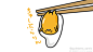 一颗闲的冒油的蛋黄   。| Gudetama ​​​​